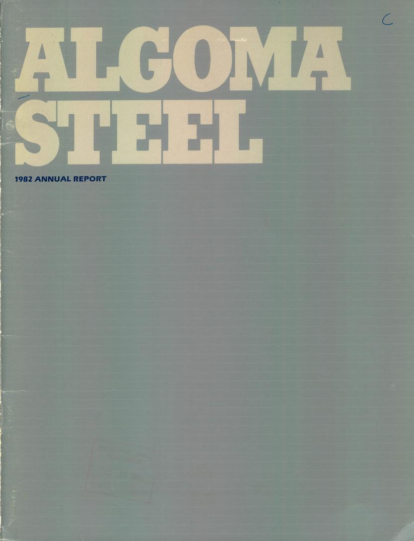 Algoma Steel Inc annual report 1982
