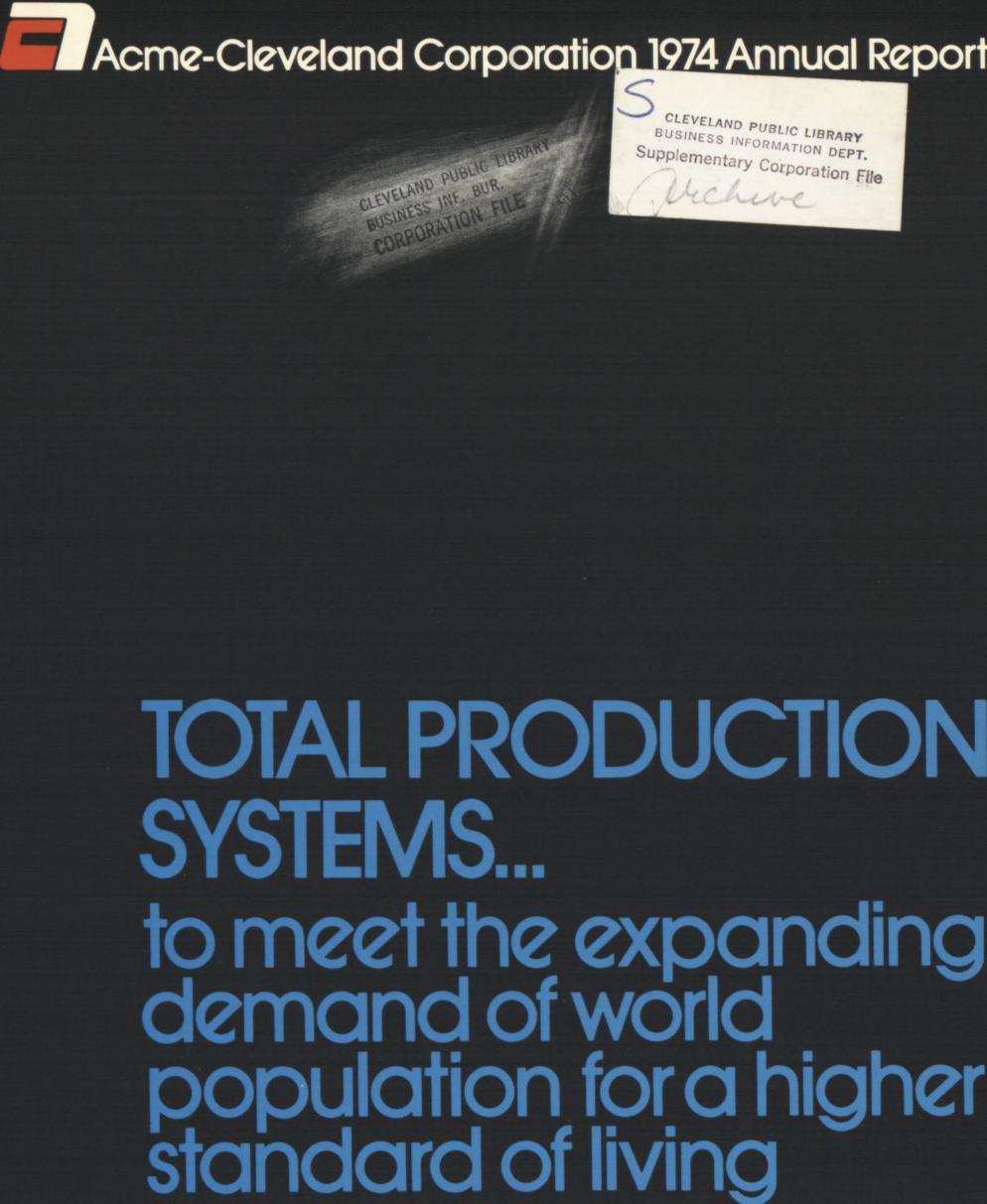 Acme-Cleveland Corporation annual report 1974