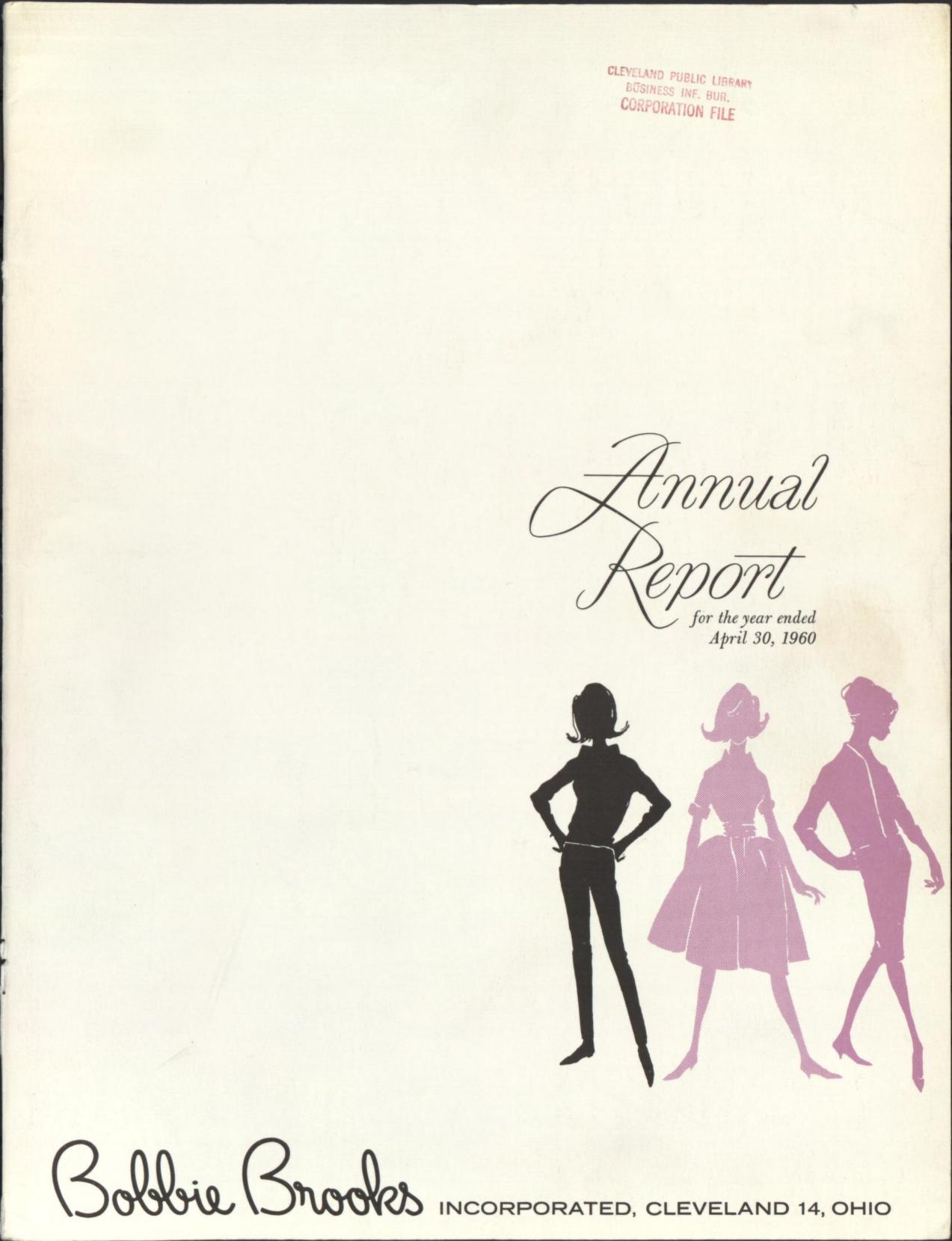 Bobbie Brooks annual report 1960