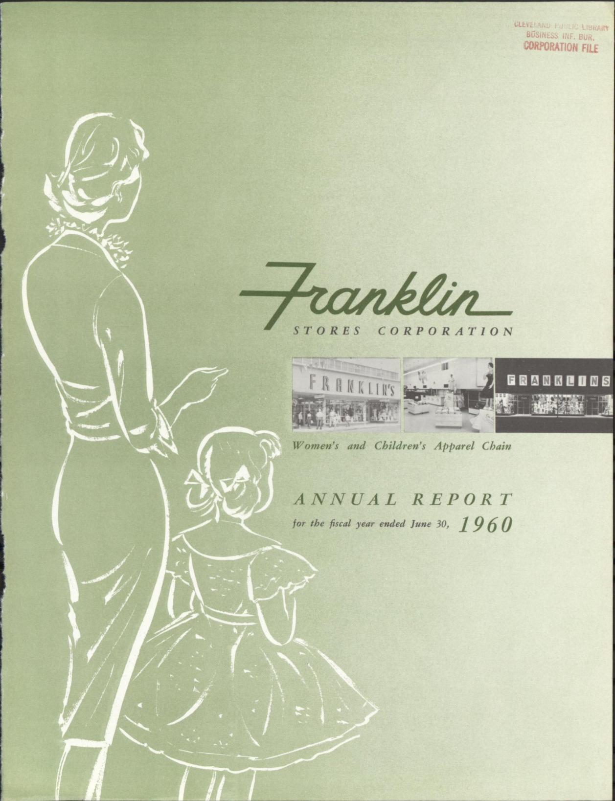 Franklin Stores Corporation annual report 1960