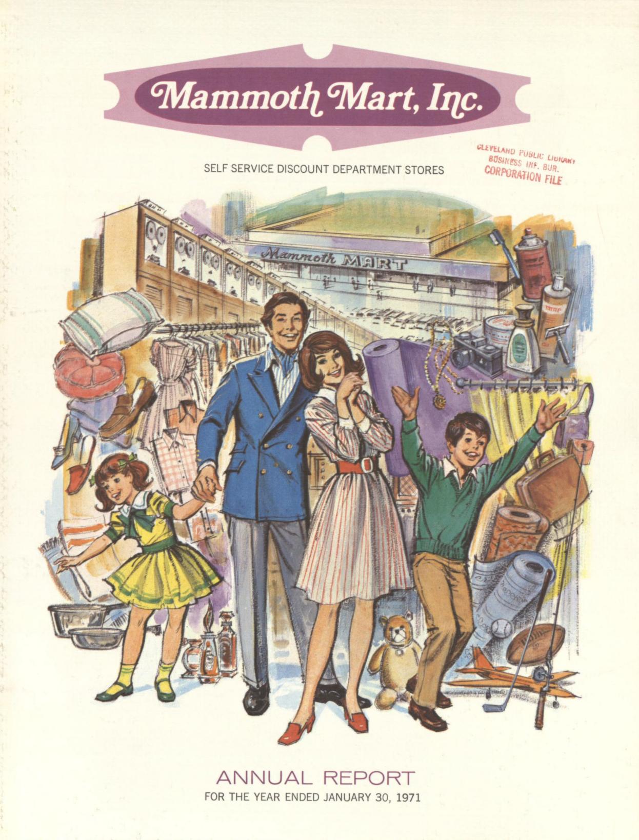 Mammoth Mart and King's Department Stores annual report 1970