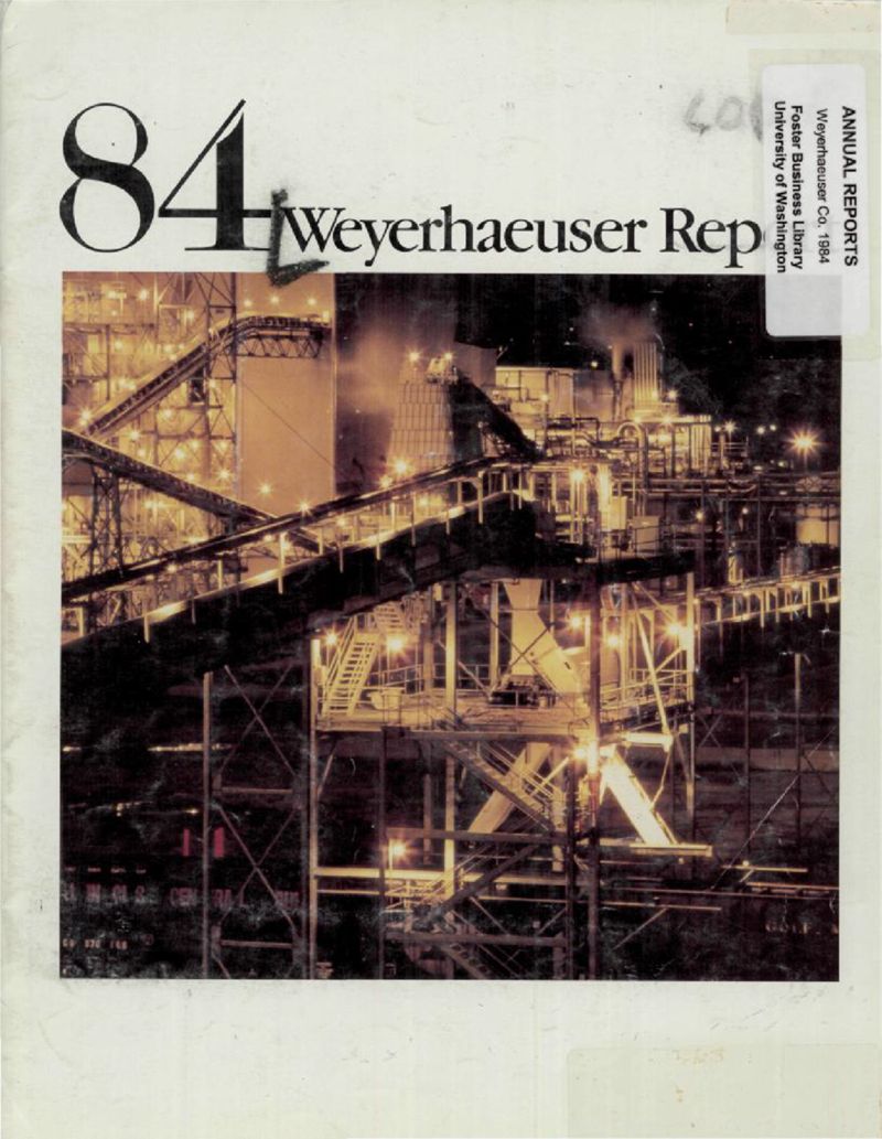 Weyerhaeuser Company annual report 1984