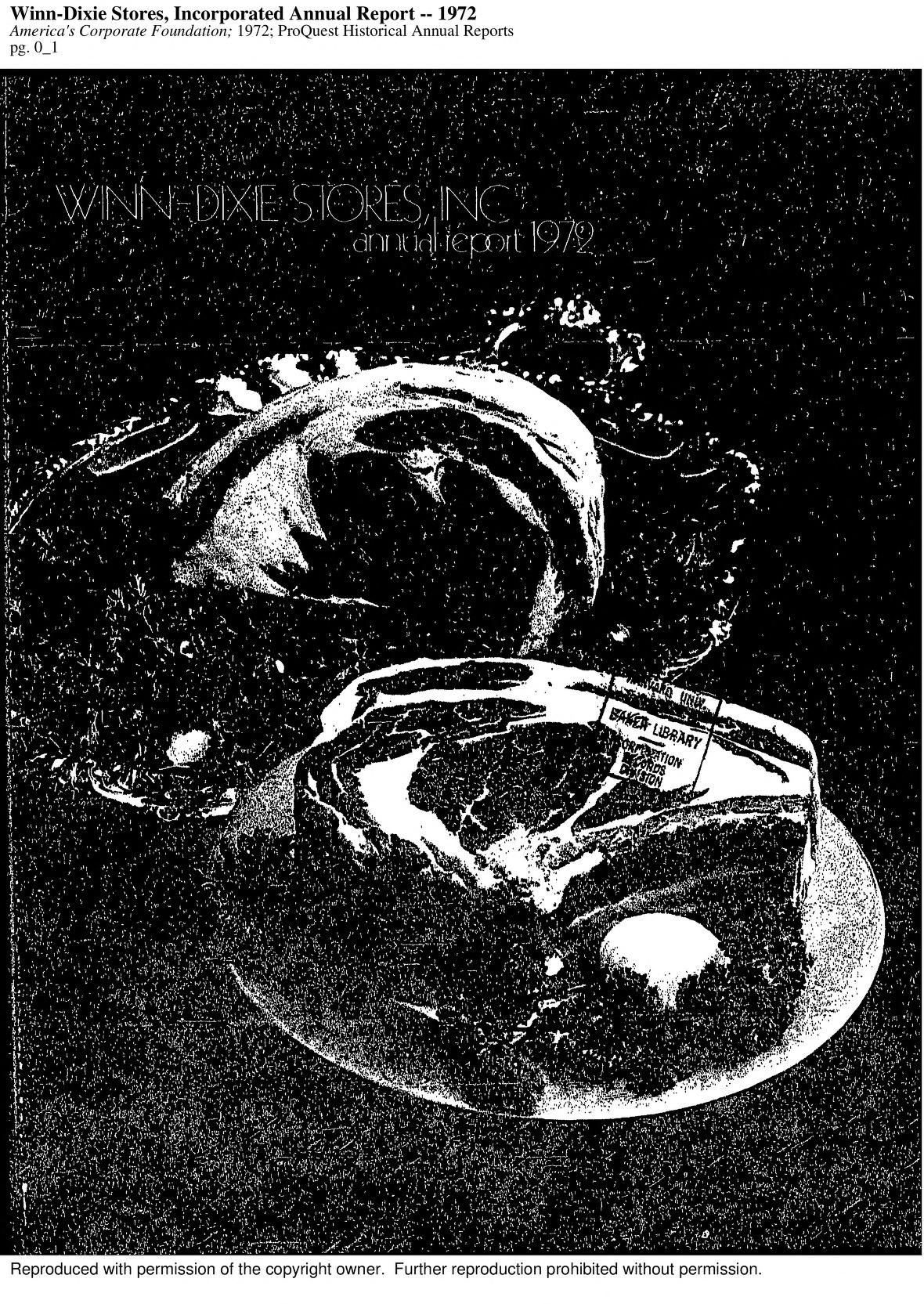 Winn & Lovett Grocery Company, Dixie-Home Company, and Winn-Dixie annual report 1971